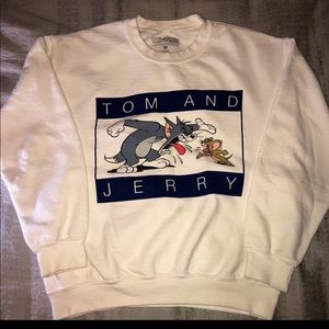 Vintage style Tom and Jerry Crew Neck Sweater